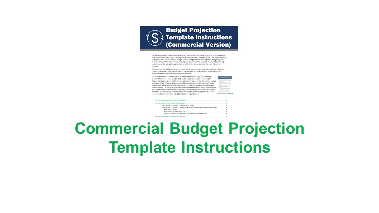 Budget Projection Template