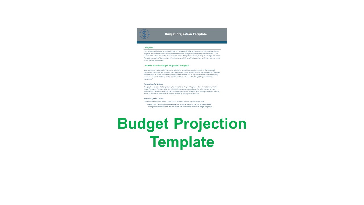 Medicaid Budget Projection Template
